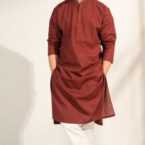 Maroon Kurta Trouser